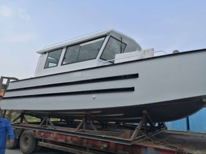 Embarcação de desembarque de 7,9 m transportando embarcação de desembarque de alumínio com balsa para barco de carga de 5 toneladas com cabine para vendas