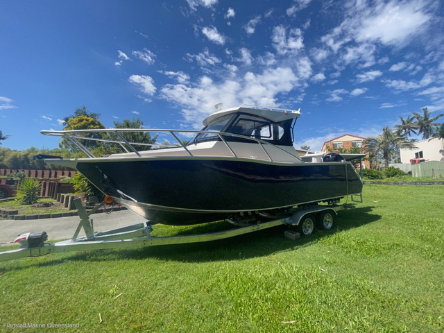 Vendas de fábrica 7,5M Profisher Cabine Completamente Fechada Barco De Pesca De Água Salgada Barco De Alumínio