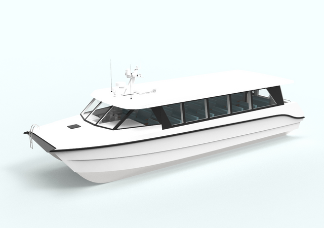 barco luxuoso do iate do passageiro do catamarã da pesca dos iates de alumínio de 16m com motor