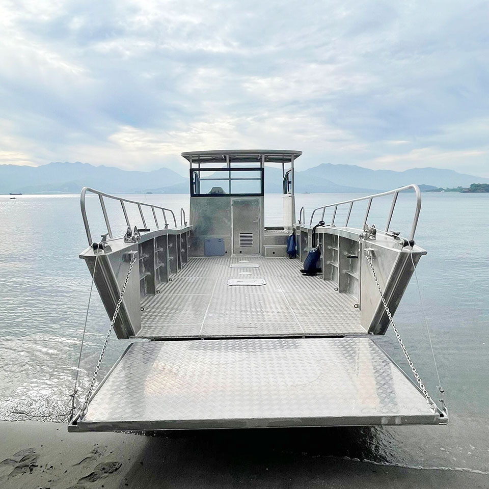 Embarcação de desembarque de 10 m e 33 pés com capacidade de carga de 6 toneladas para transferência de veículos do fabricante chinês - Allsealion Boat