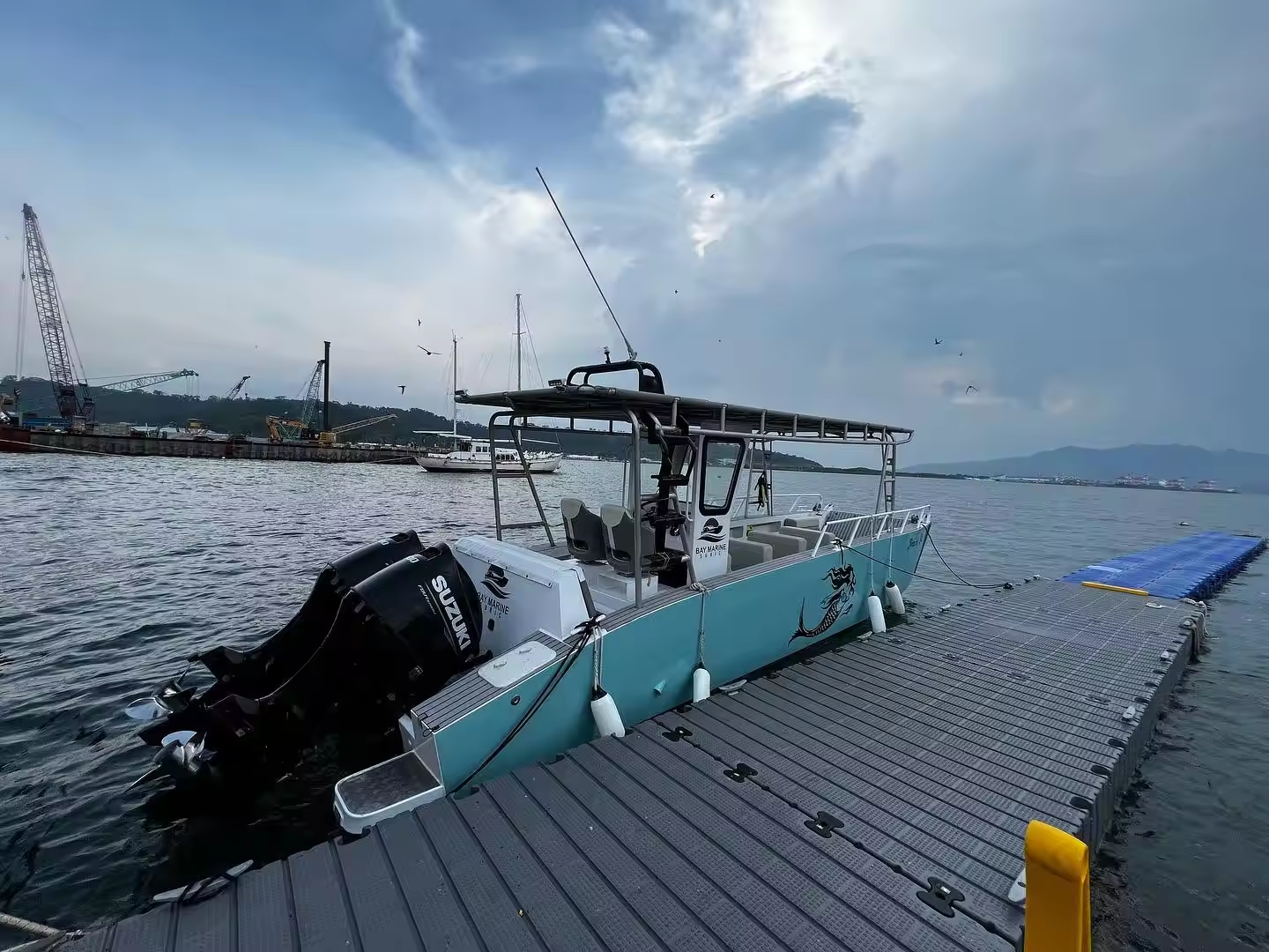 Barco de alumínio para desembarque, console de 9m, transportando barco de carga de 5 toneladas, embarcação de desembarque com console para vendas