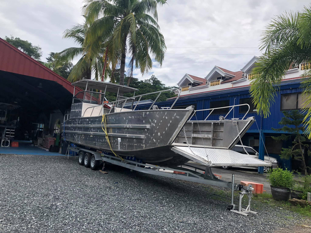 Navio de carga de alumínio para embarcações de desembarque de 10 m certificado pela CE para 25 passageiros e carga de 5 toneladas