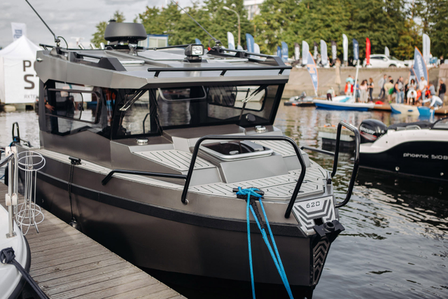 Barco de alumínio soldado Bladecraft 8.4m, novo estilo, barco de patrulha de trabalho com topo rígido de alumínio soldado com cabines