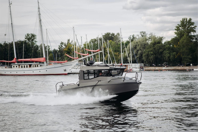 Barco de alumínio de Bladecraft 8.4m para pescar patrulhas esportivas